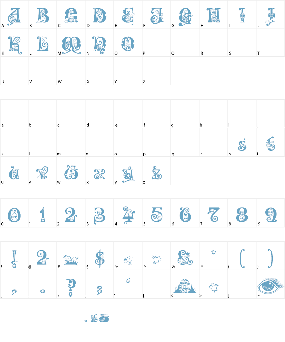 Kingthings Eggypeg Font Character